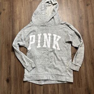 Pink Gray Hoodie by PINK Victoria's Secret #854